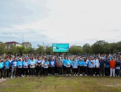 Wagub Kalteng Buka Kegiatan Jalan Sehat Dan Senam Pagi Bersama ASN