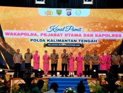 Wagub Kalteng Hadiri Acara Kenal Pamit Wakapolda Di Aula Jayang Tingang