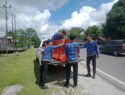Dishub Kalteng Bersama BPTD Kelas II Laksanakan Pemasangan Water Barrier